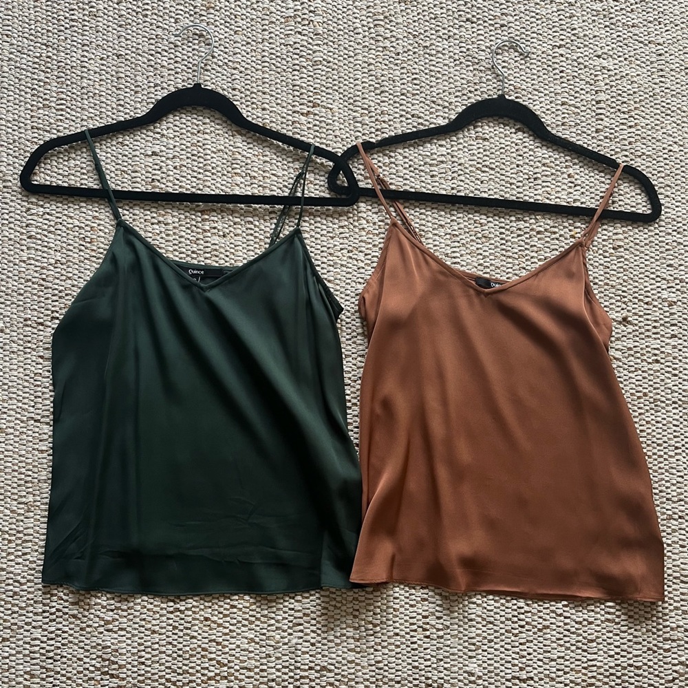 Quince silk camisoles